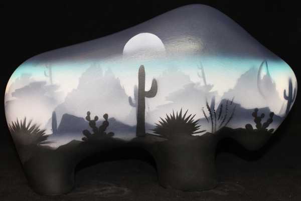 Blue Sonora Desert 6 1/4" Petite Buffalo -(44156)