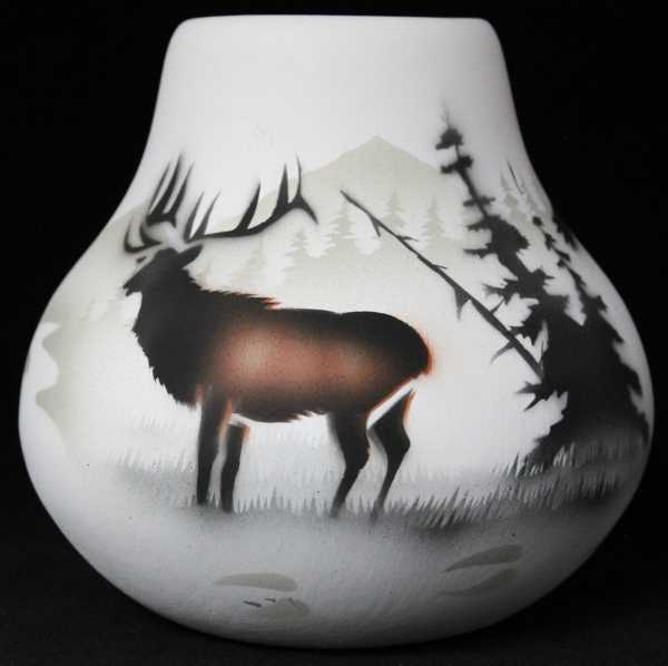 63066 High Country Tracks Elk 5 1/2 x 5 Arch Canyon Pot