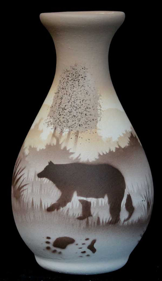 Back Country Tracks Bear 2 1/2 x 5 Bud Vase -(67076)