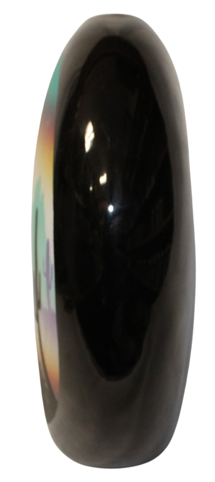 Black Glaze Sonora Desert Pillow Vase 11x4x11 LWH