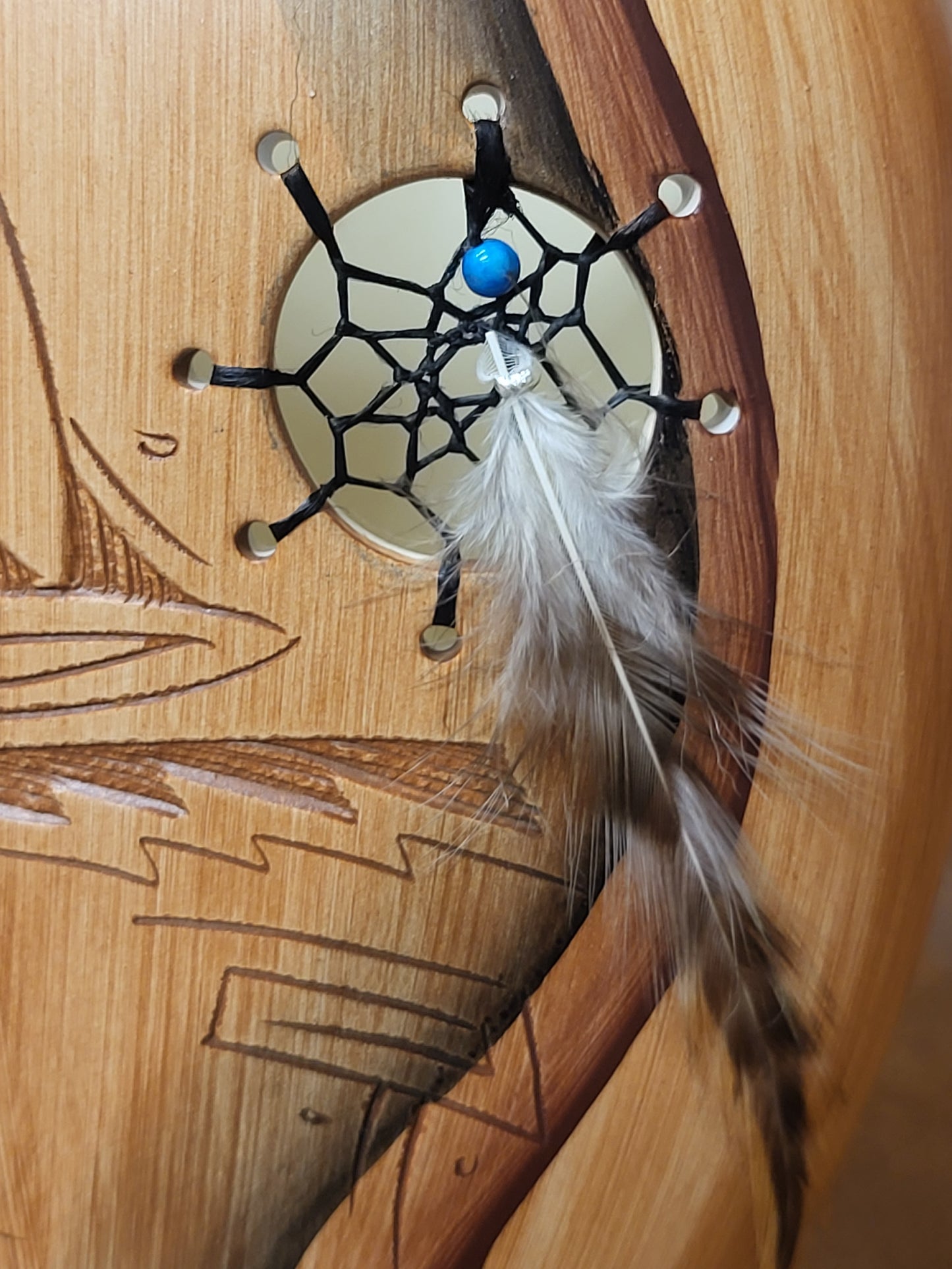 HUMMINGBIRD Wedding Vase W/Dreamcatcher - Collector by Dwayne Blackhorse -(DBWDCWV50HBird)