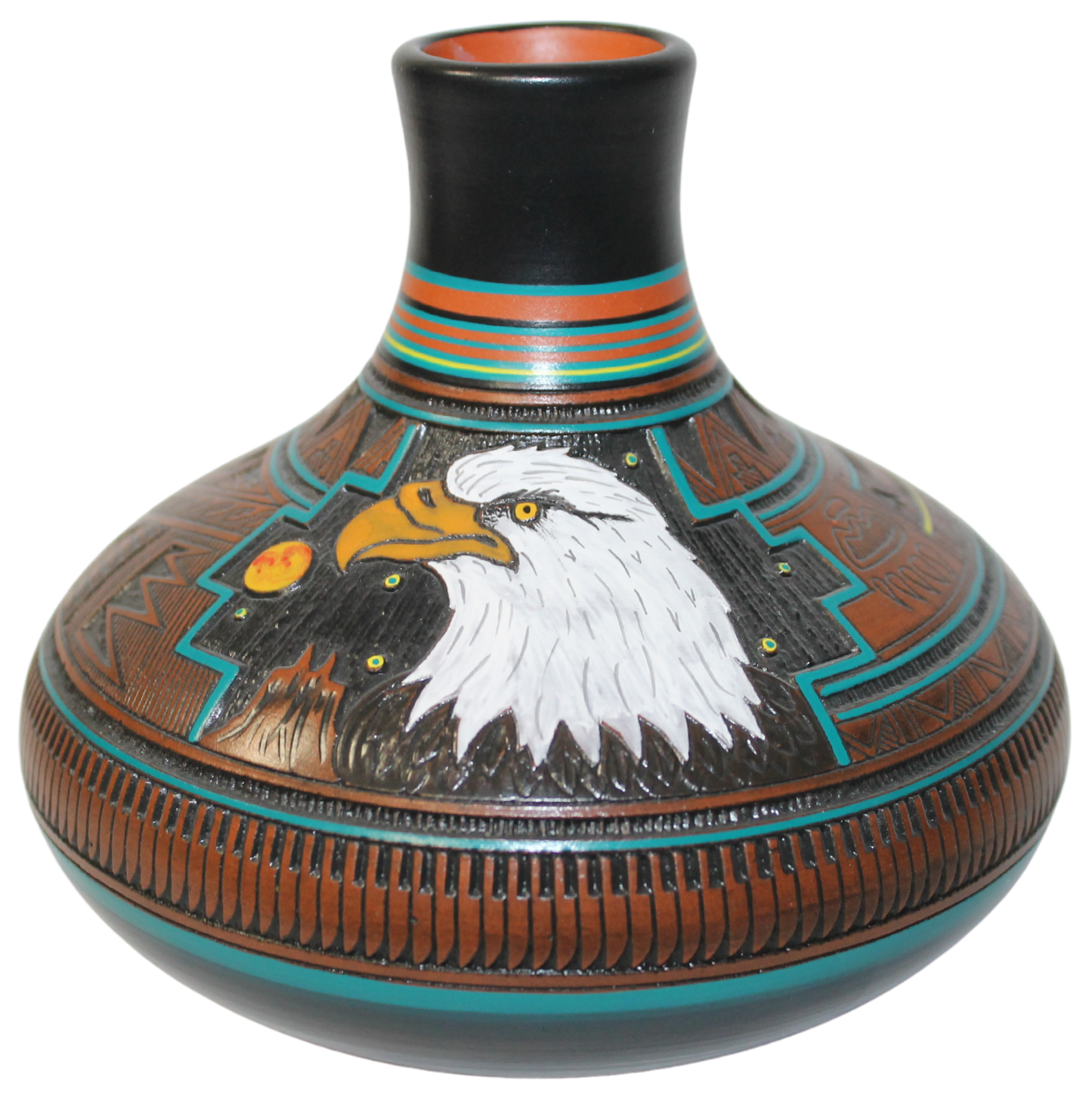 Herman Oliver Eagle Collector - Fine Etched with Color Accents (HOW800A)