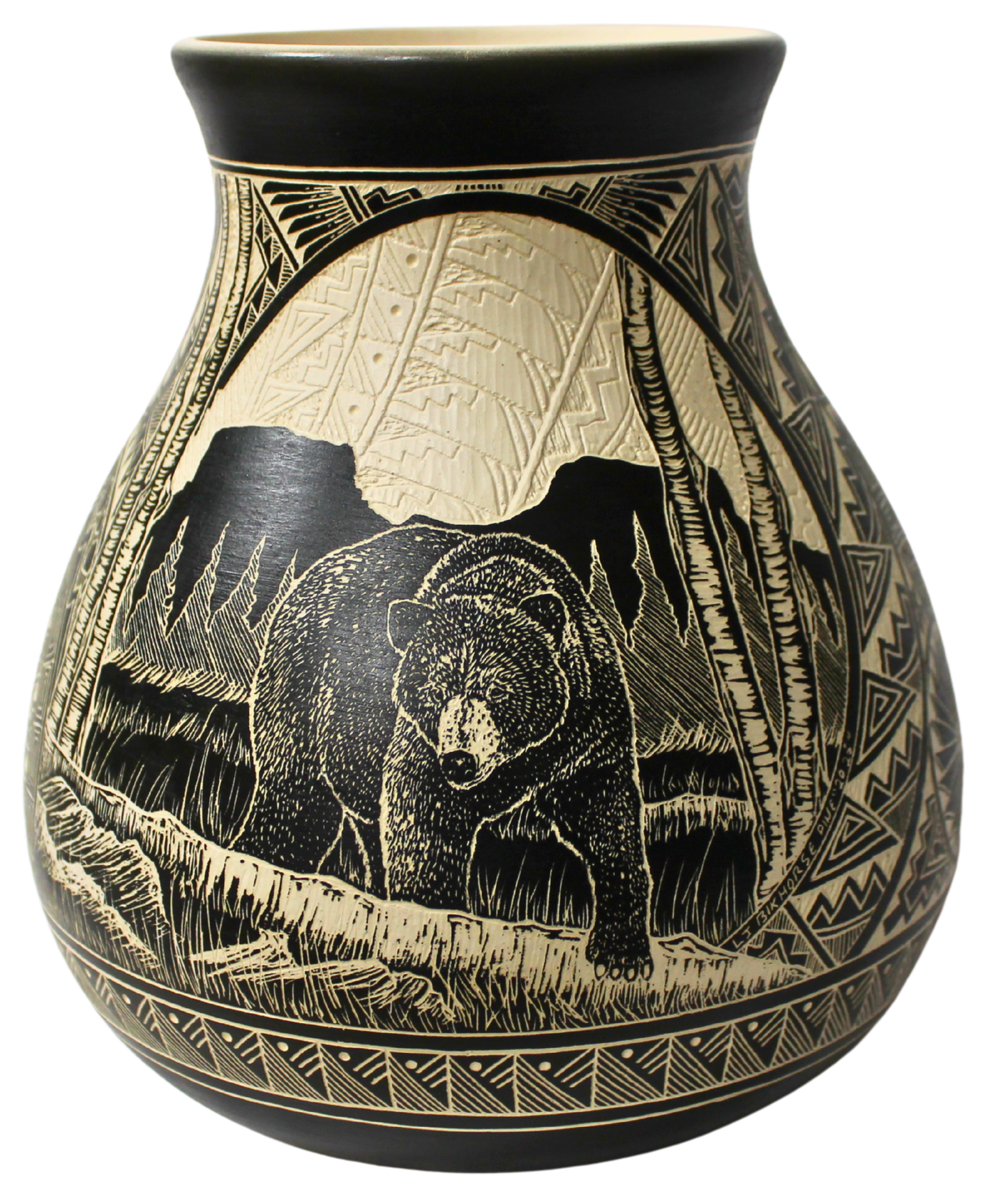 Single Etched Collector Piece by Leo Blackhorse -(LBW500B)