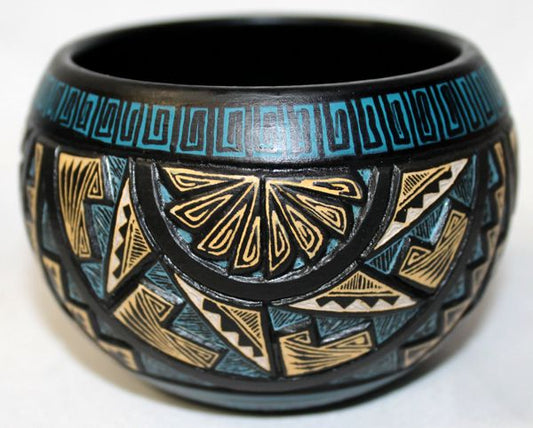 Authentic Two Tone Etched Collector Piece by Leo Blackhorse -(LBW660A)