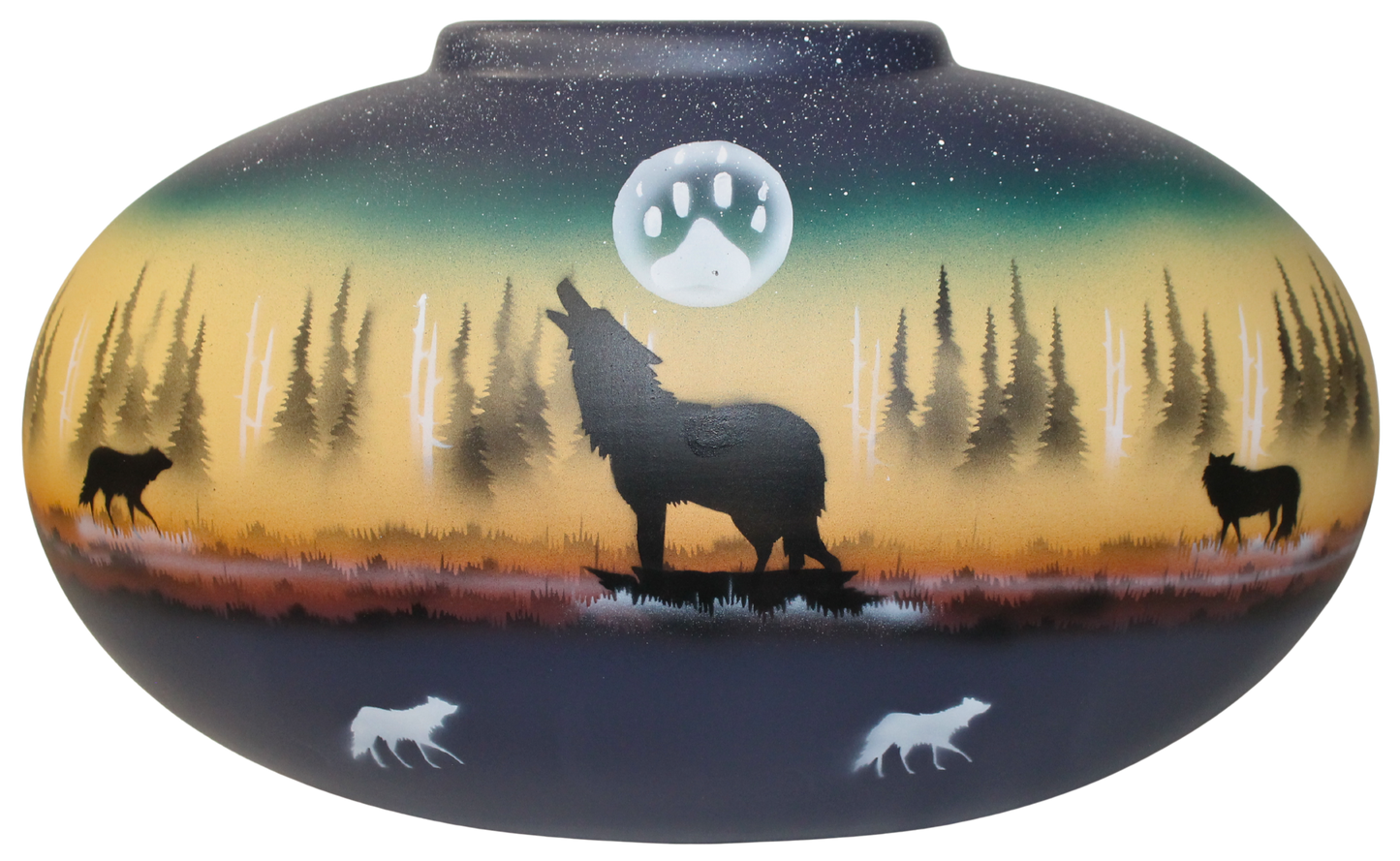WS142 Woodland Shadows - Wolf 8 x 16.5 x 10.5
