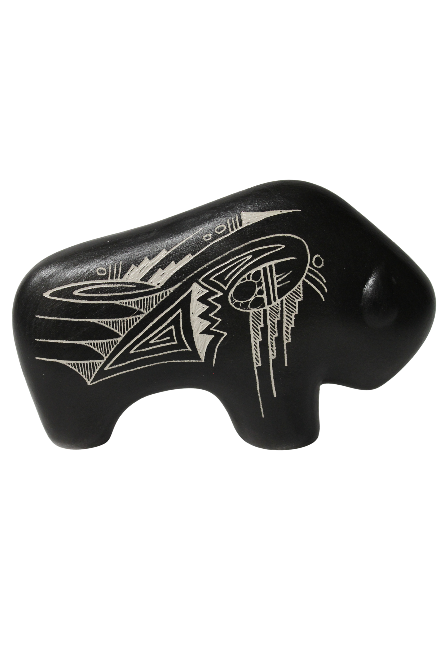 Single Etched Collector Buffalo by Leo Blackhorse -(lbw110bb)