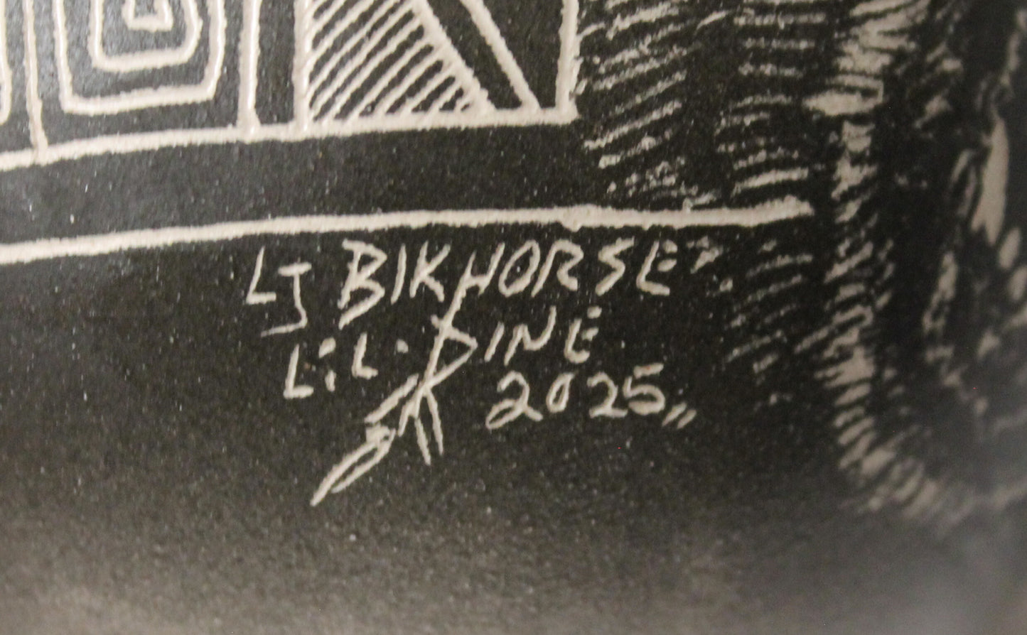 Single Etched Collector Piece by Leo Blackhorse -(lbw110E)