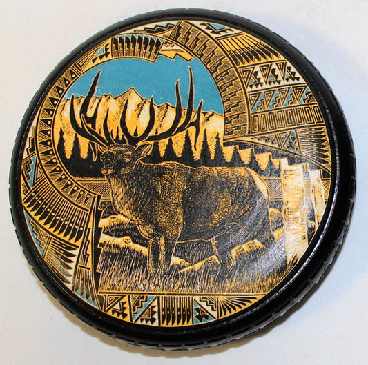 Authentic Two Tone Etched Collector Piece by Leo Blackhorse -(LBW859A) HAND THROWN