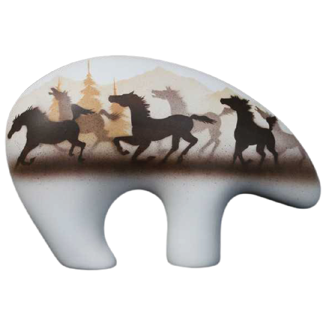 33107 Wild Horses 12 Large Bear