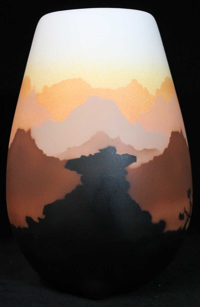 35091 Sunset Canyon 6 x 8 1/2 Vase