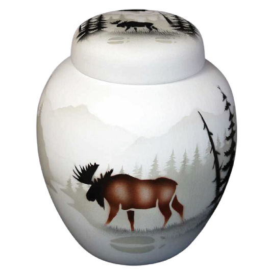 60090 High Country Tracks Moose 6 1/2 x 7 1/2 Jar w/Lid