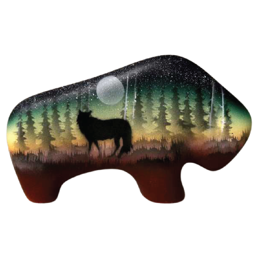 WSPB Woodland Shadows - Wolf 6 1/2 Petite Buffalo