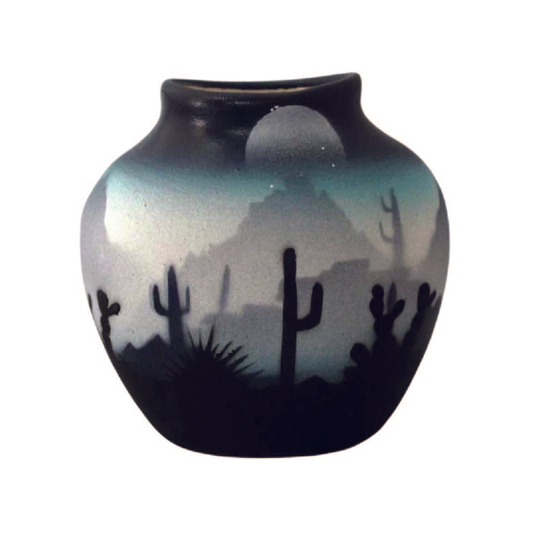 44141 Blue Sonora Desert 3 x 3 Pillow Vase