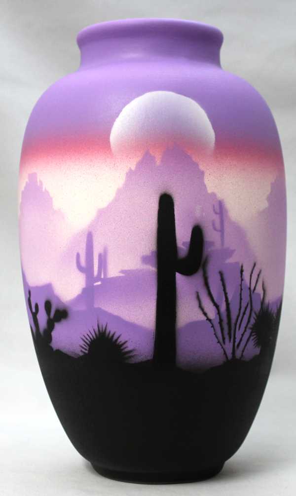 45033 Purple Sonora Desert 6 x 10 Ginger Jar