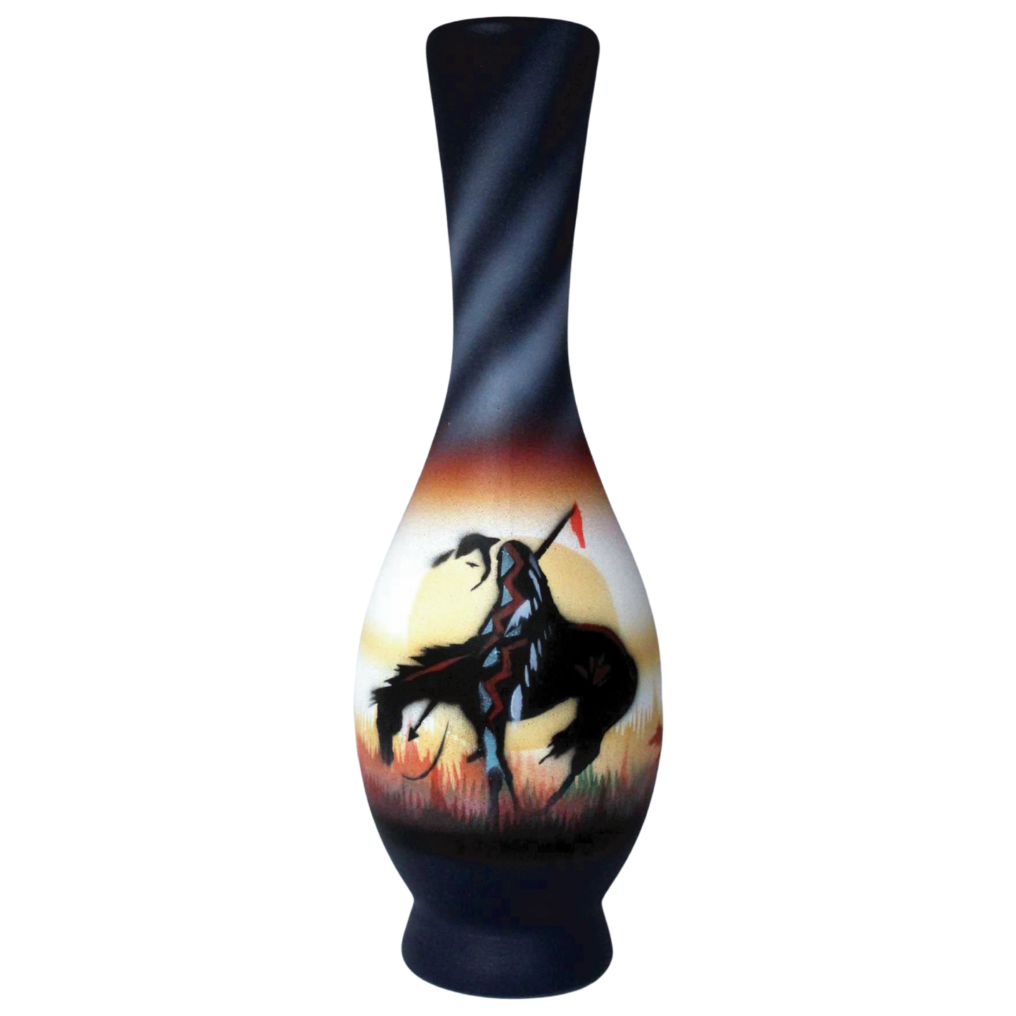 ETM4 End of the Trail 3 x 8 Bud Vase