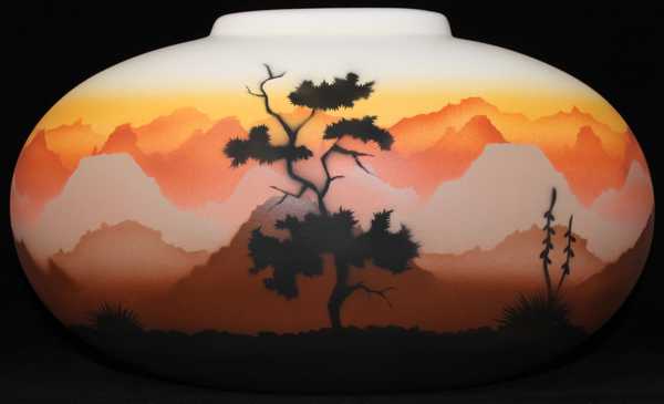 35142 Sunset Canyon 16 1/2 x 10 1/2 Pillow Vase