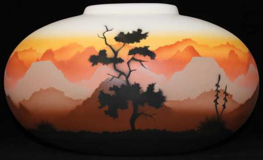 Sunset Canyon  16 1/2 x 10 1/2 Pillow Vase -(35142)