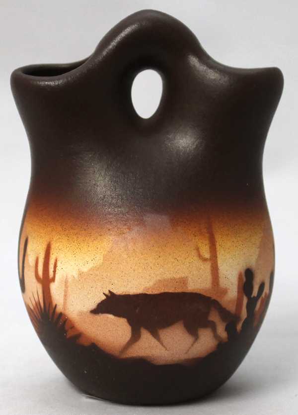 46053 Brown Sonora Desert 3 x 4 Wedding Vase