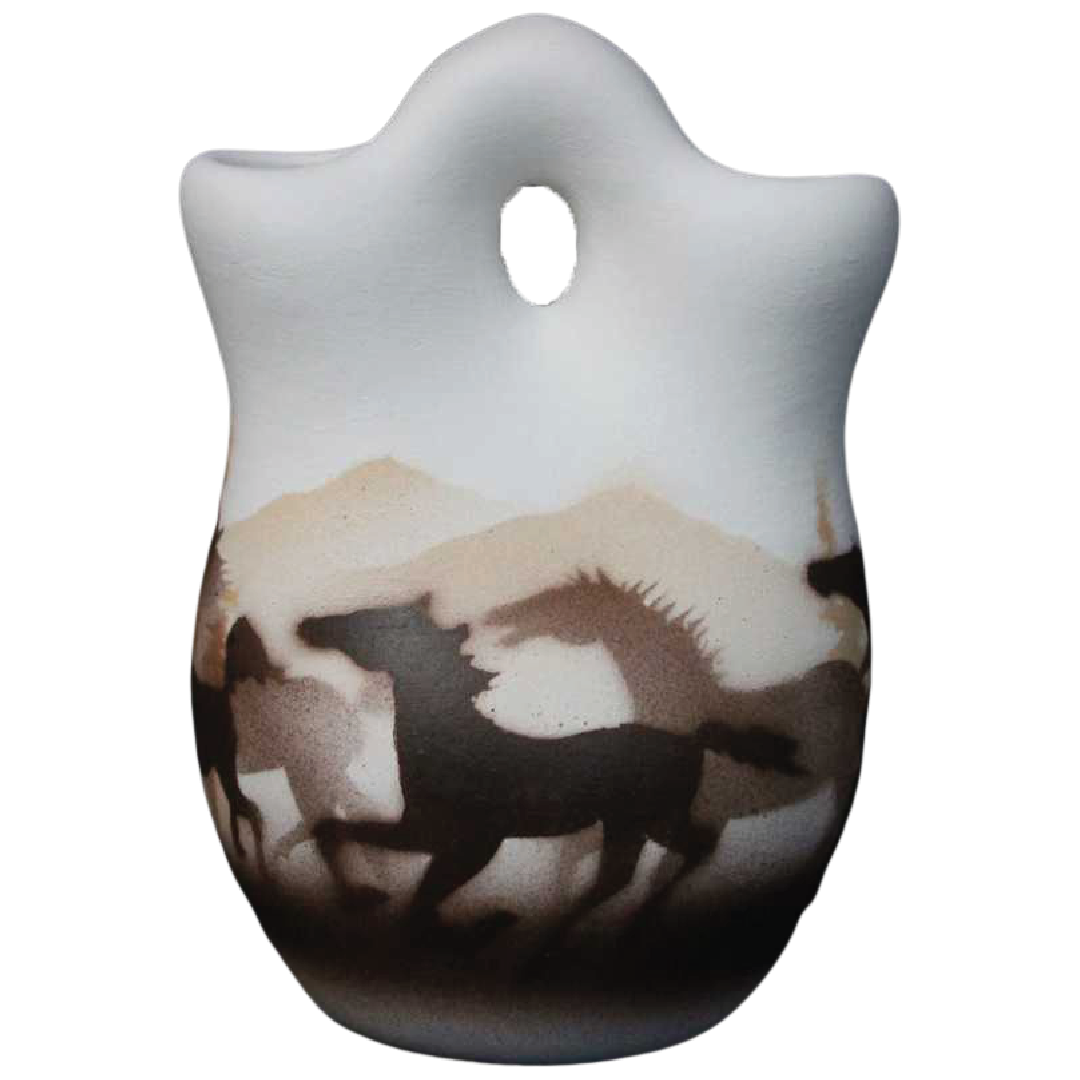 33053 Wild Horses 3 x 4 Wedding Vase