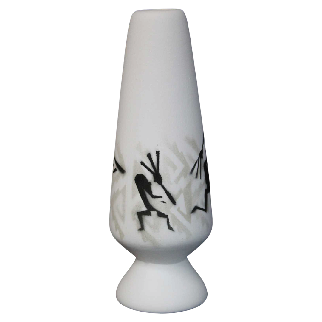 31077 Kokopelli Parade 2 x 6 Bud Vase
