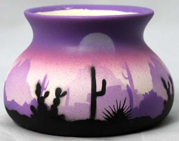45147 Purple Sonora Desert  4 1/2 x 3 Candle 2