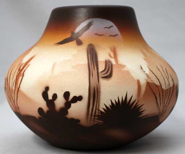 46057 Brown Sonora Desert 7 1/2 x 6 Bowl