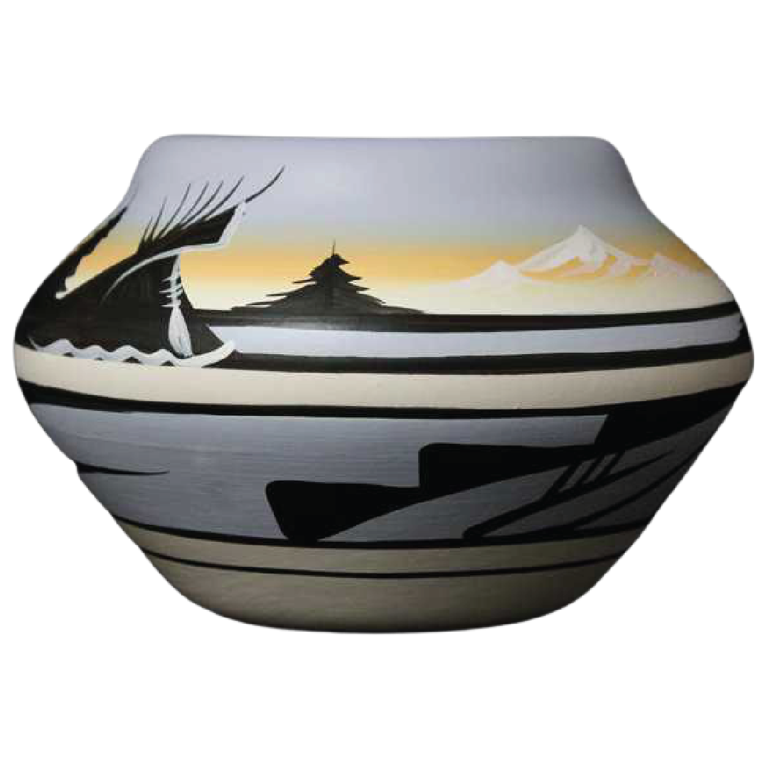 12092 Mountain Rainbow 8 x 3 1/2 Inch Bowl