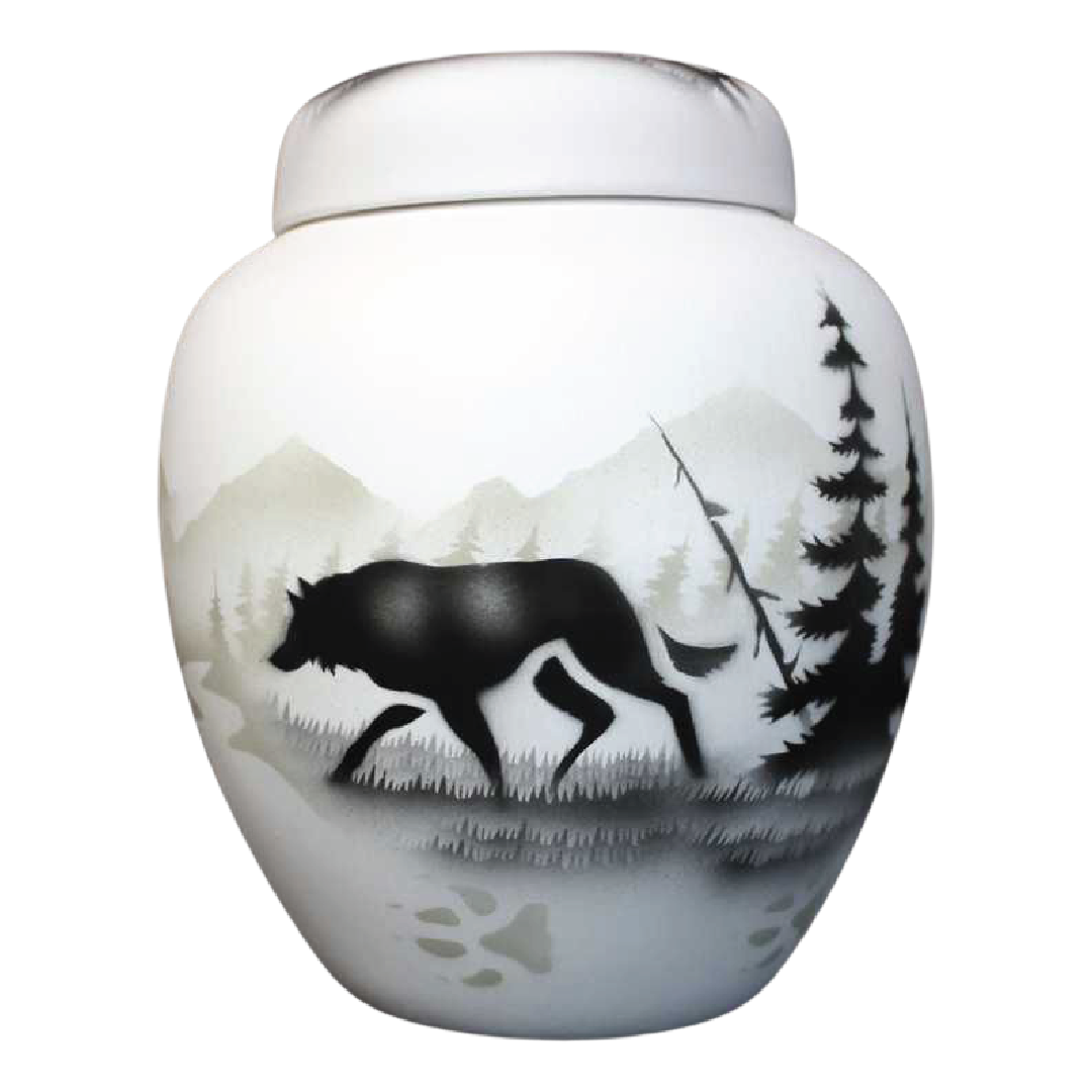 61090 High Country Tracks Buffalo 6 1/2 x 7 1/2 Jar w/Lid