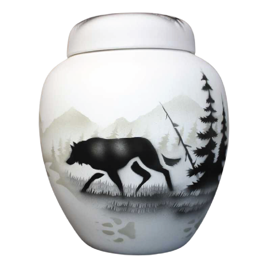 61090 High Country Tracks Buffalo 6 1/2 x 7 1/2 Jar w/Lid