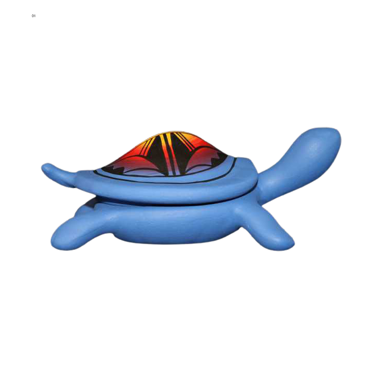 10104 Indian Rainbow 6 1/2 Turtle Box