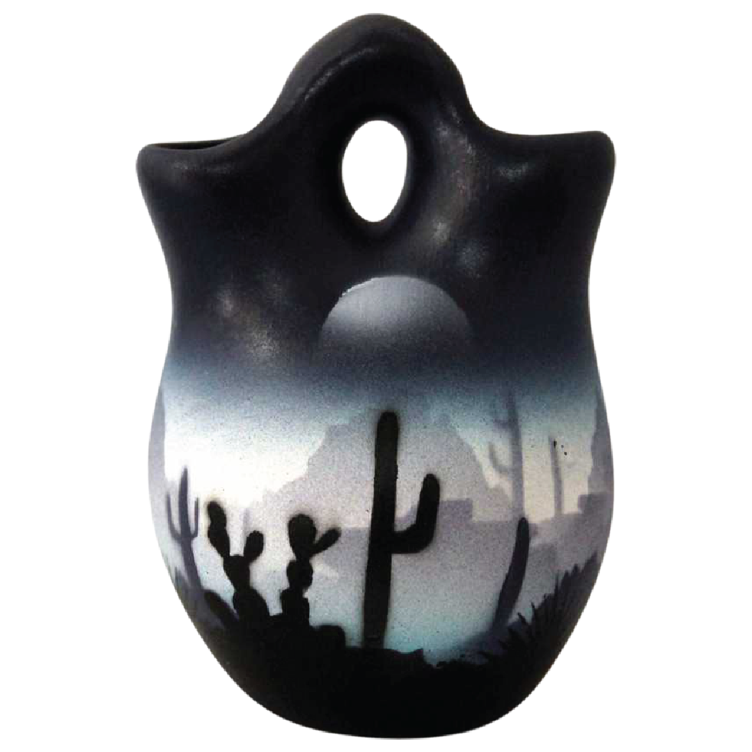44053 Blue Sonora Desert 3 x 4 Wedding Vase