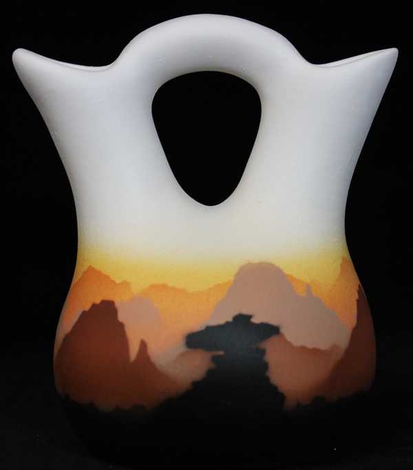 35023 Sunset Canyon 4 1/2 x 5 1/2 Wedding Vase