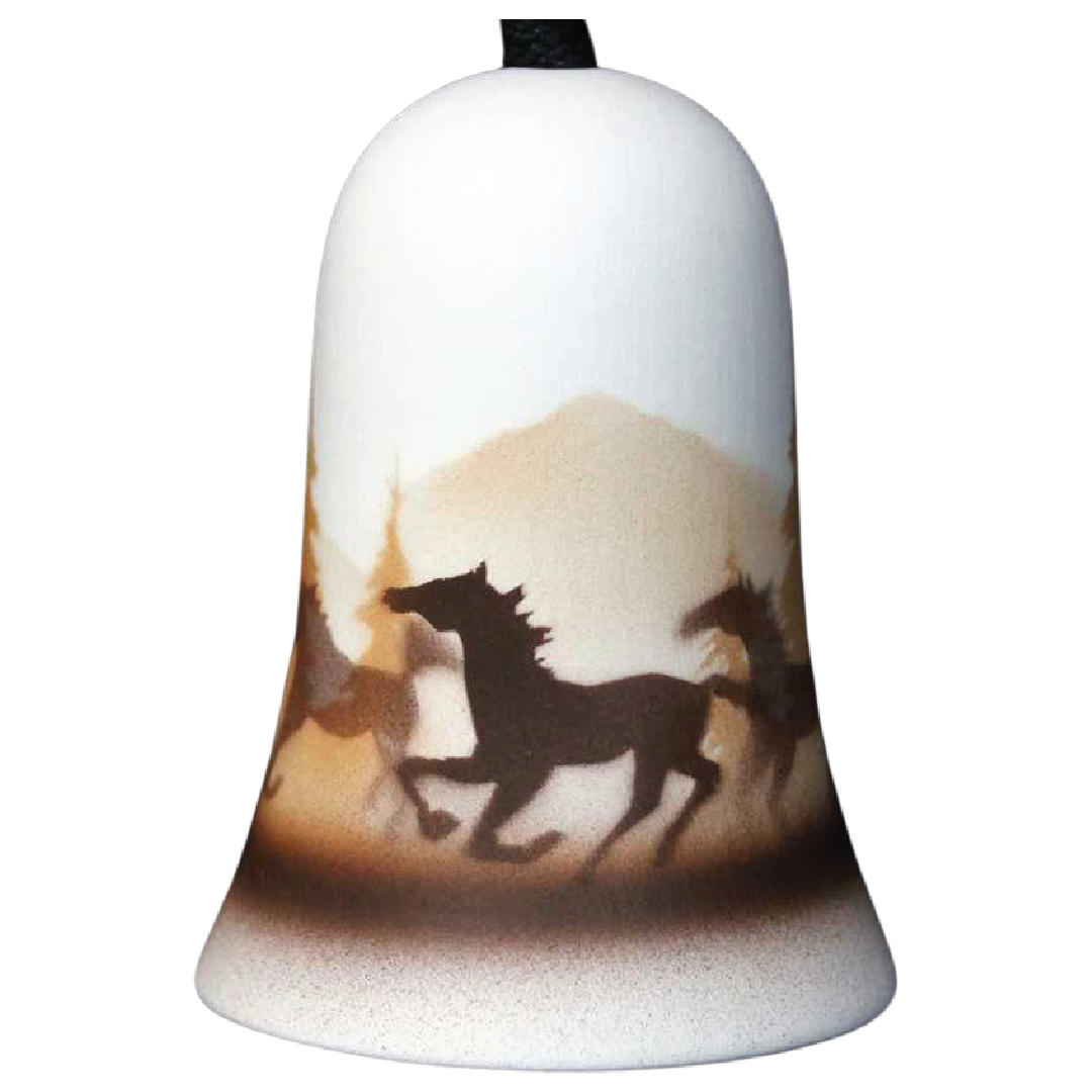 33004 Wild Horses 3 x 4 1/2 Bell