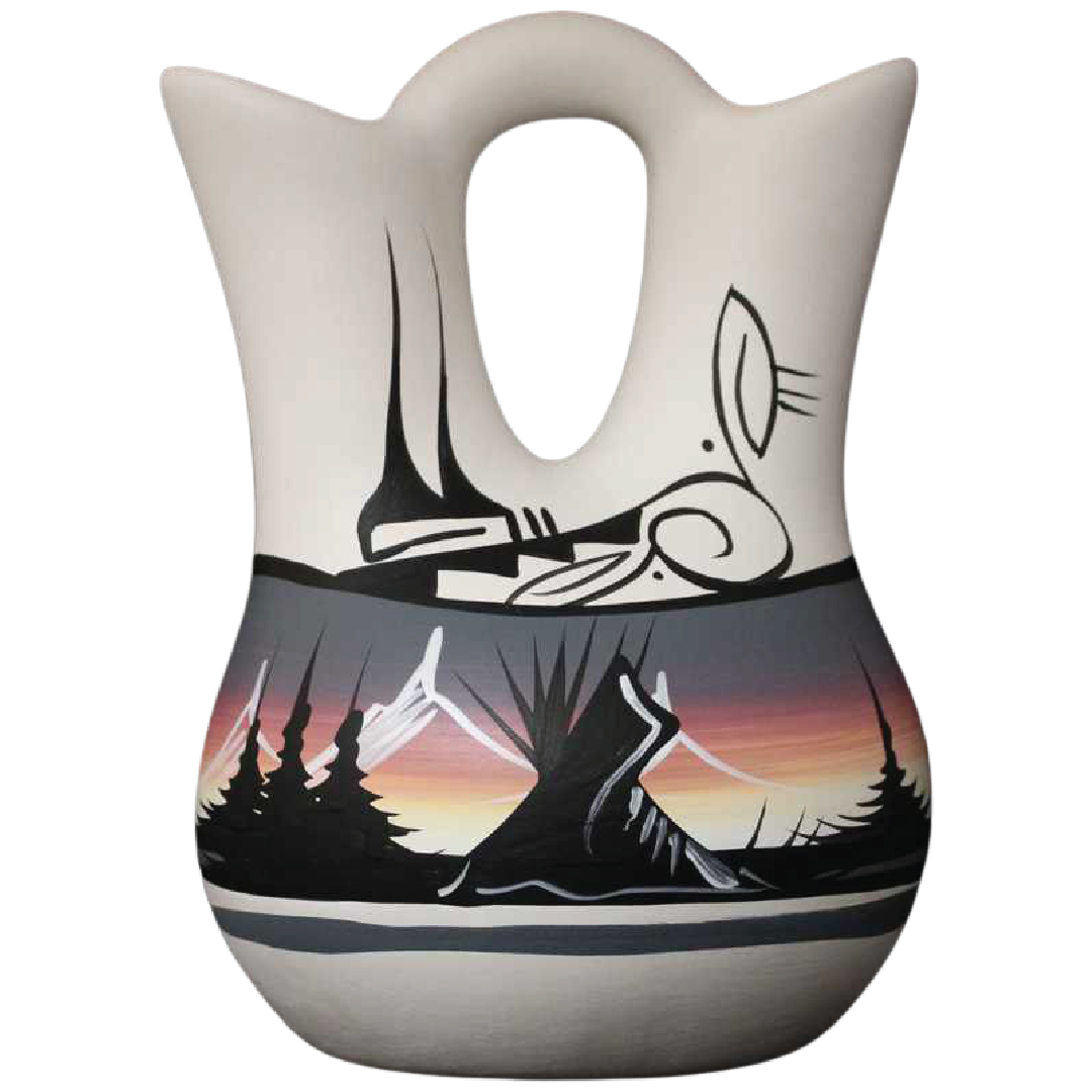 12025 Mountain Rainbow 5 1/2 x 8 Inch Wedding Vase