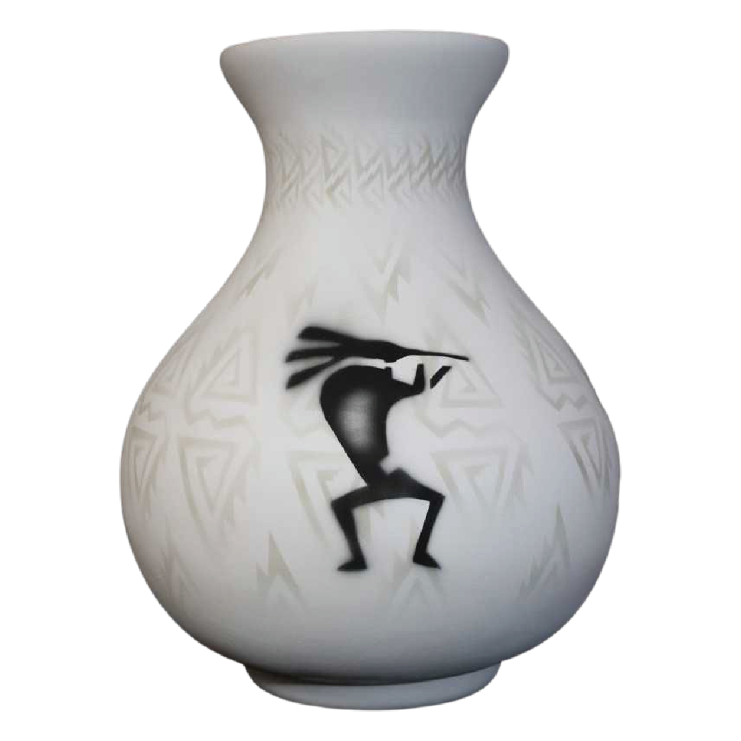 31136 Kokopelli Parade 10 1/2 x 14 1/2 Vase