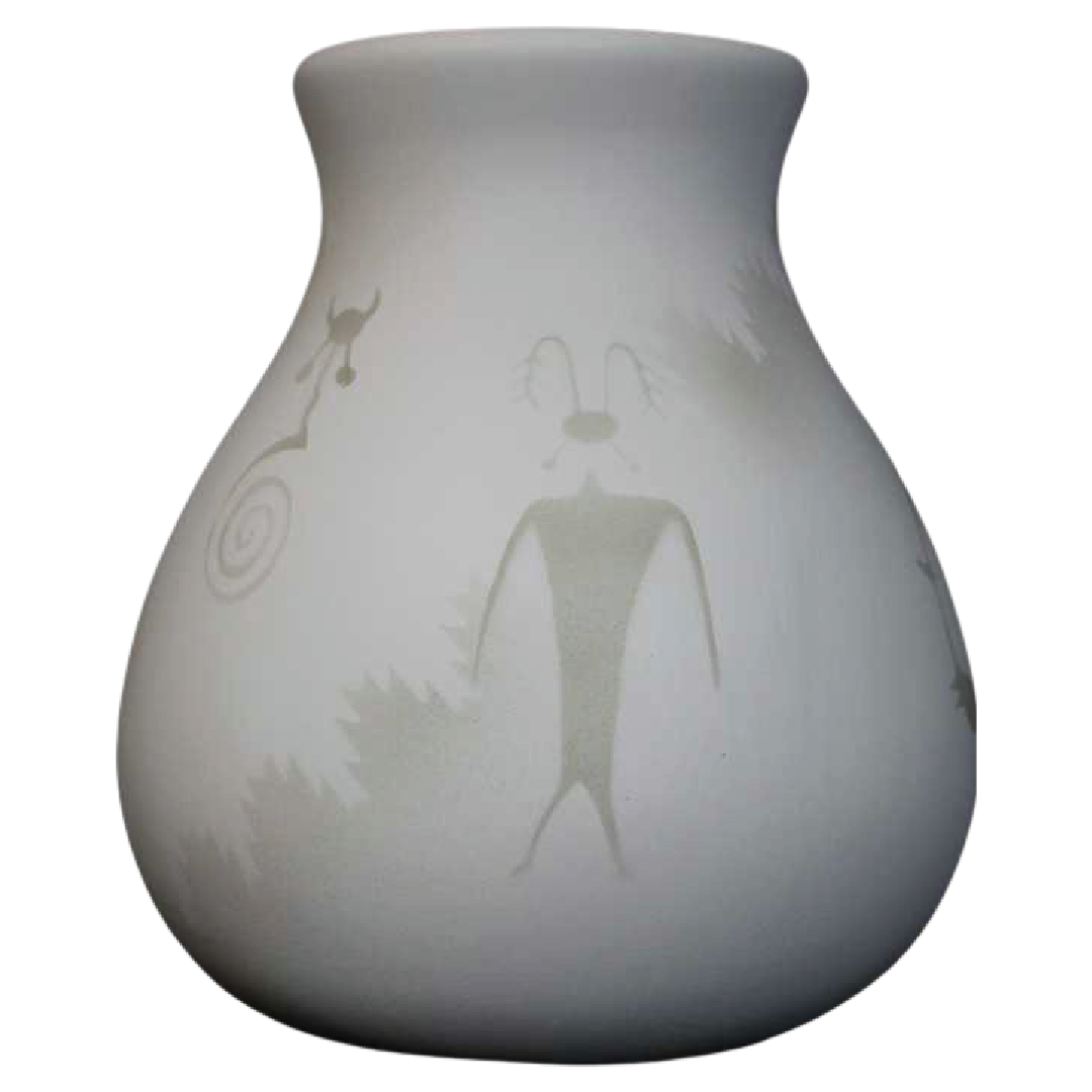 30052 Ancient Shadows 8 1/2 x 9 1/2 Pot