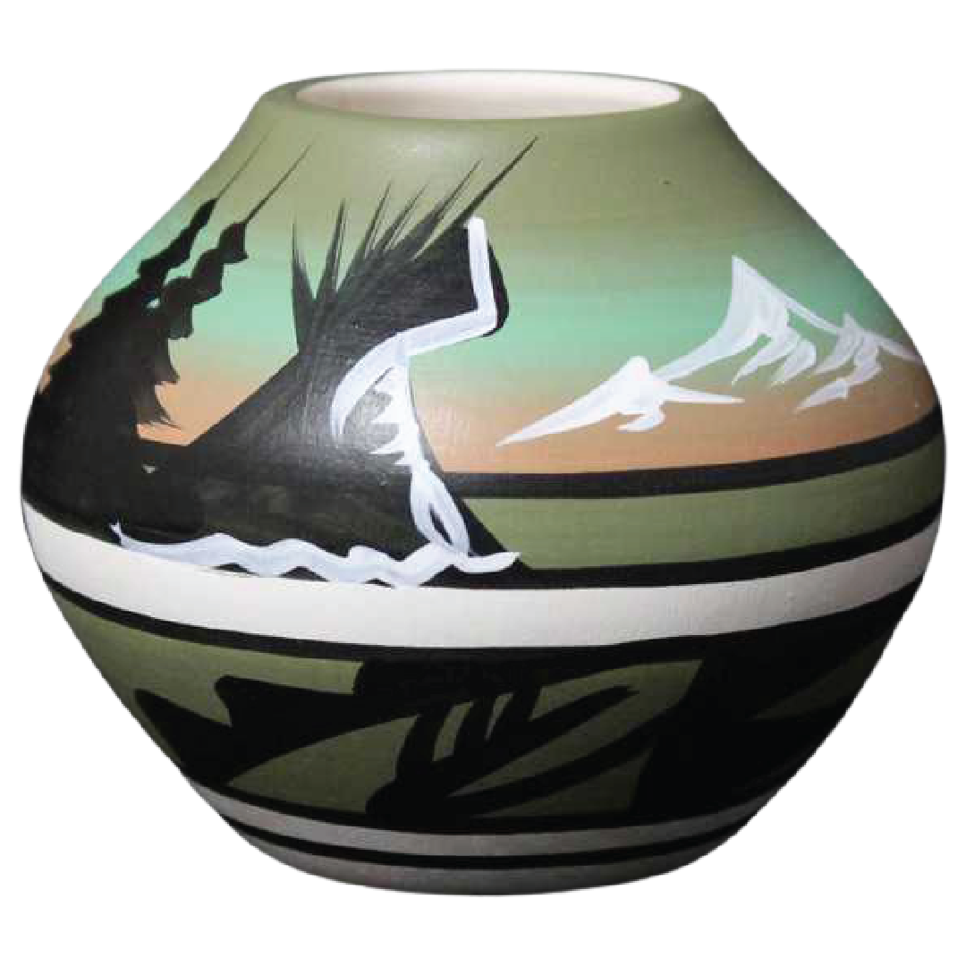 12035 Mountain Rainbow Mini Pot