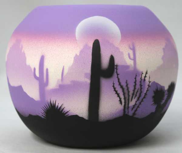 45089 Purple Sonora Desert 6 x 5 Bowl