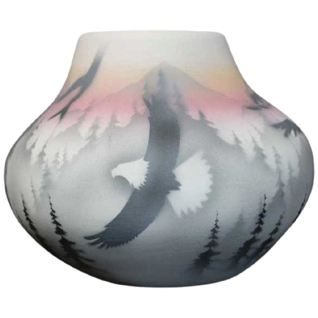 36057 Sacred Messenger 7 1/2 x 6 Bowl