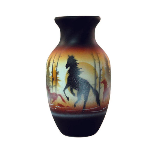 Born Free Horses 3 1/2 x 6 Bud Vase -(BFS1)