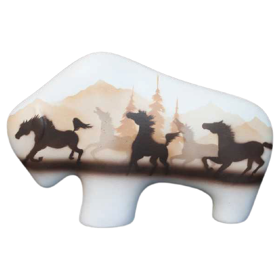 33155 Wild Horses 9 Medium Buffalo