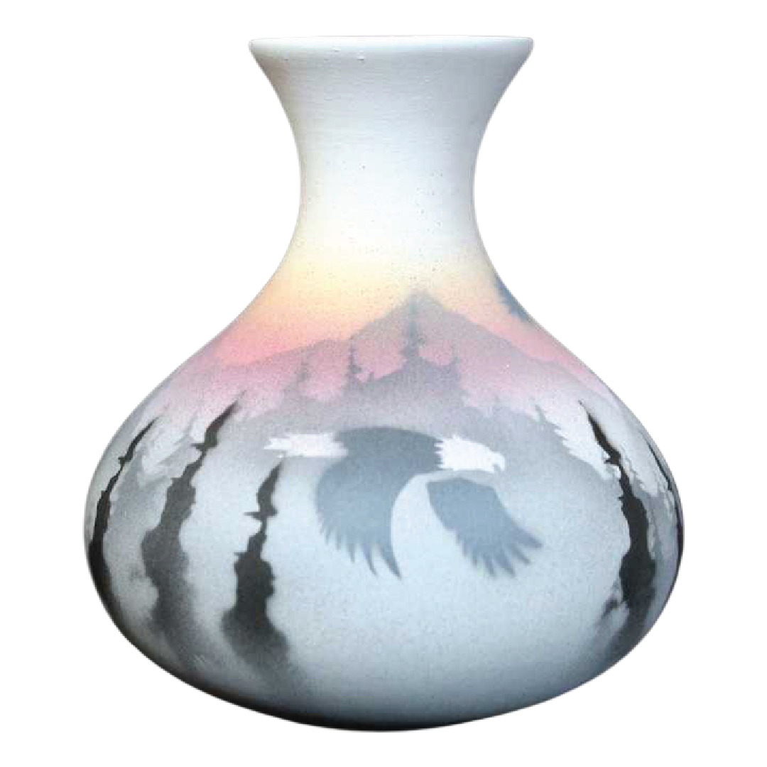 36135 Sacred Messenger 3 1/2 x 4 1/2 Ball Vase