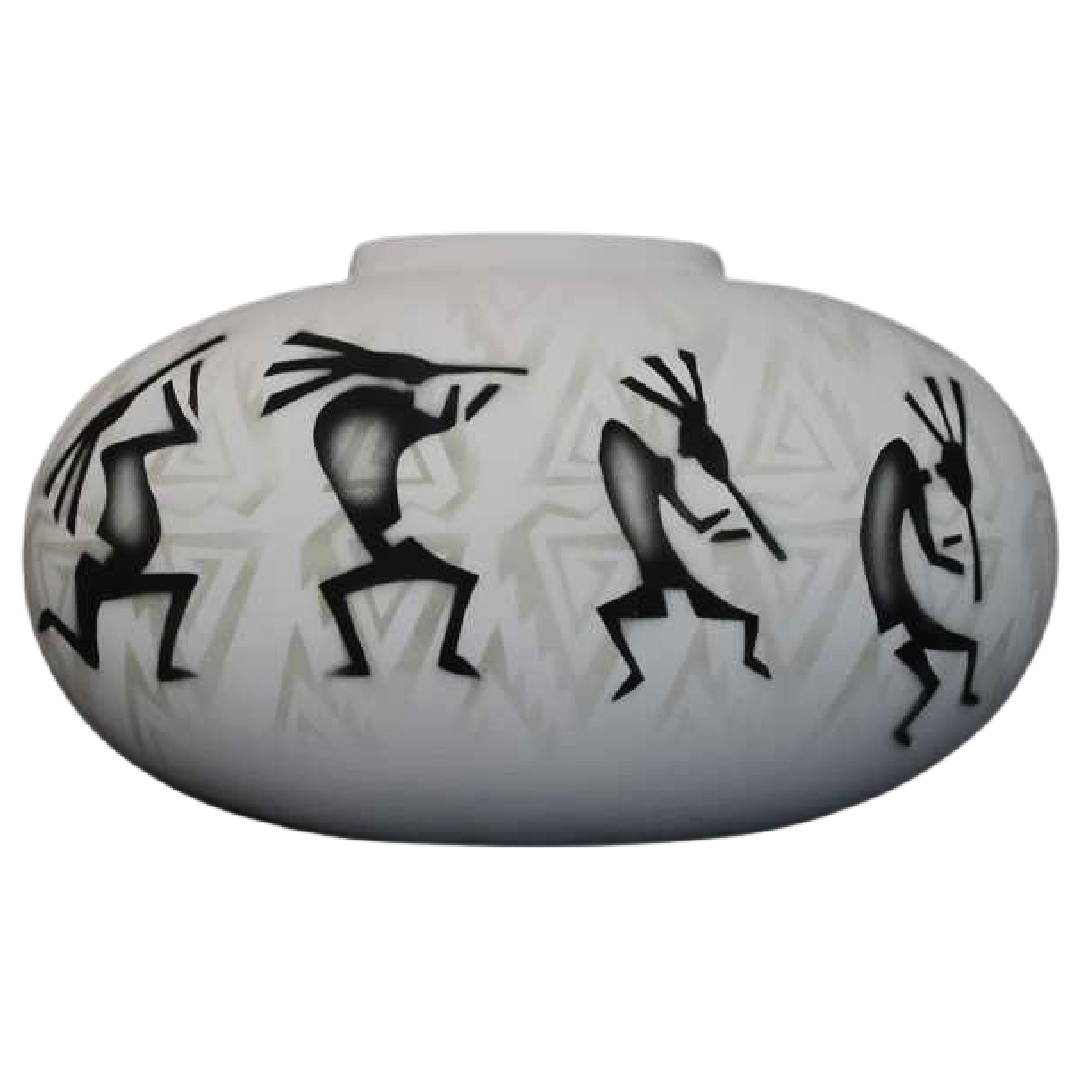 31142 Kokopelli Parade 16 1/2 x 10 1/2 Pillow Vase