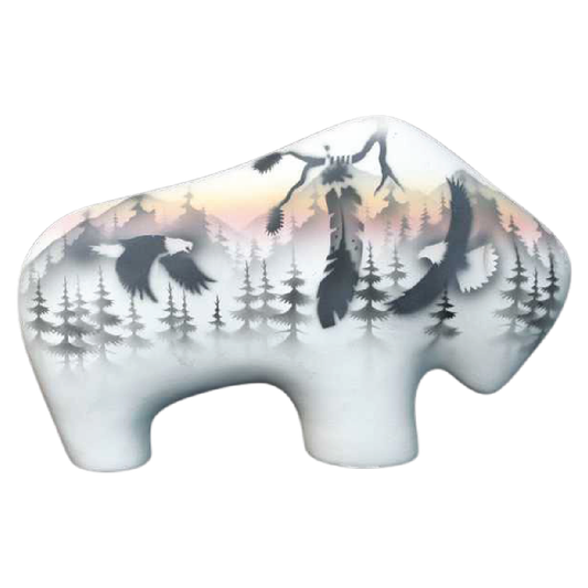 36156 Sacred Messenger  6 1/2 Petite Buffalo