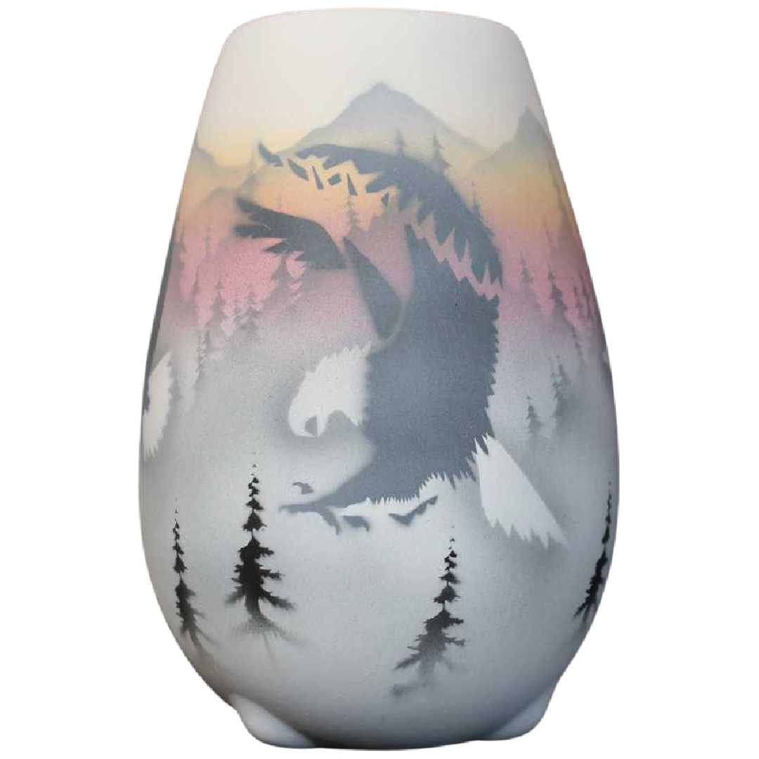 36091 Sacred Messenger 6 x 8 1/2 Vase