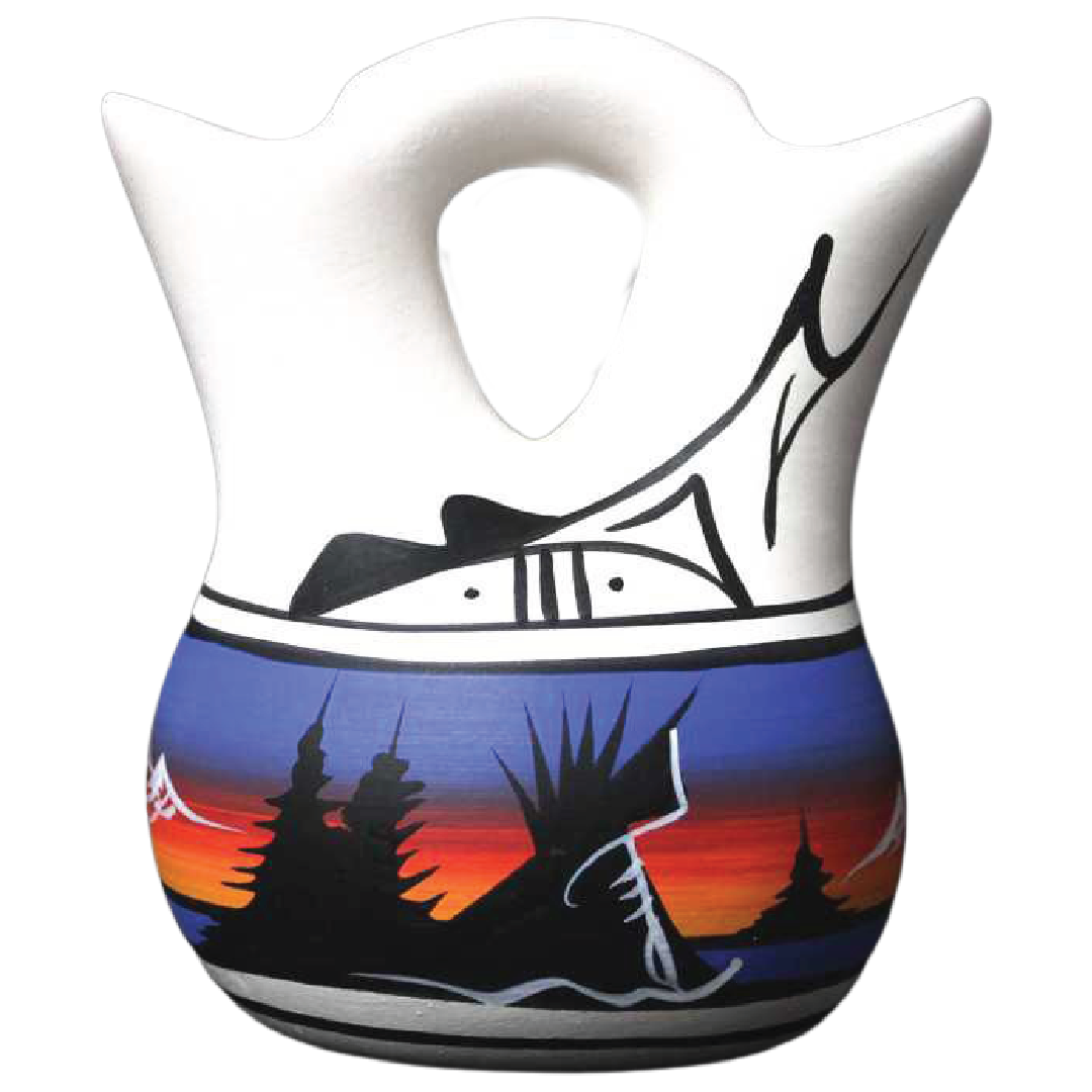 12023 Mountain Rainbow 4 1/2 x 5 1/2 Inch Wedding Vase