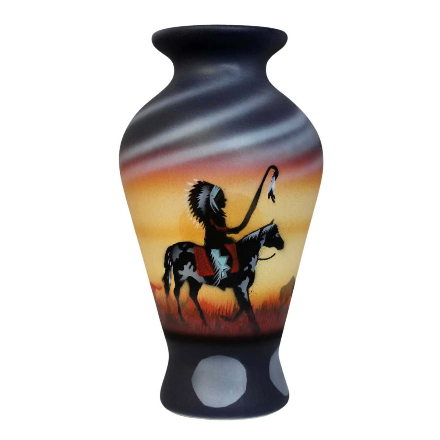 CHE4 Proud Chief 5 1/2 x 10 Flower Vase