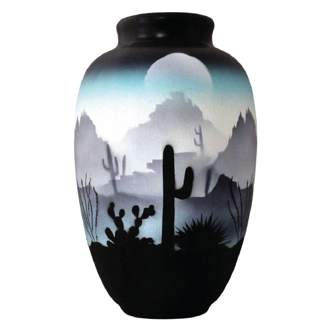 44033 Blue Sonora Desert 6 x 10 Ginger Jar