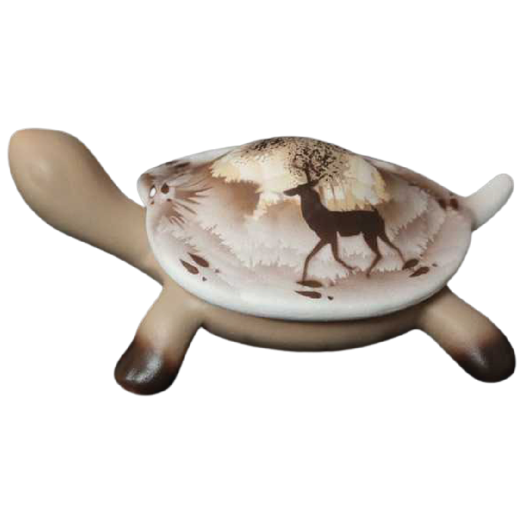 66104 Back Country Tracks Deer 6 1/2 Turtle Box