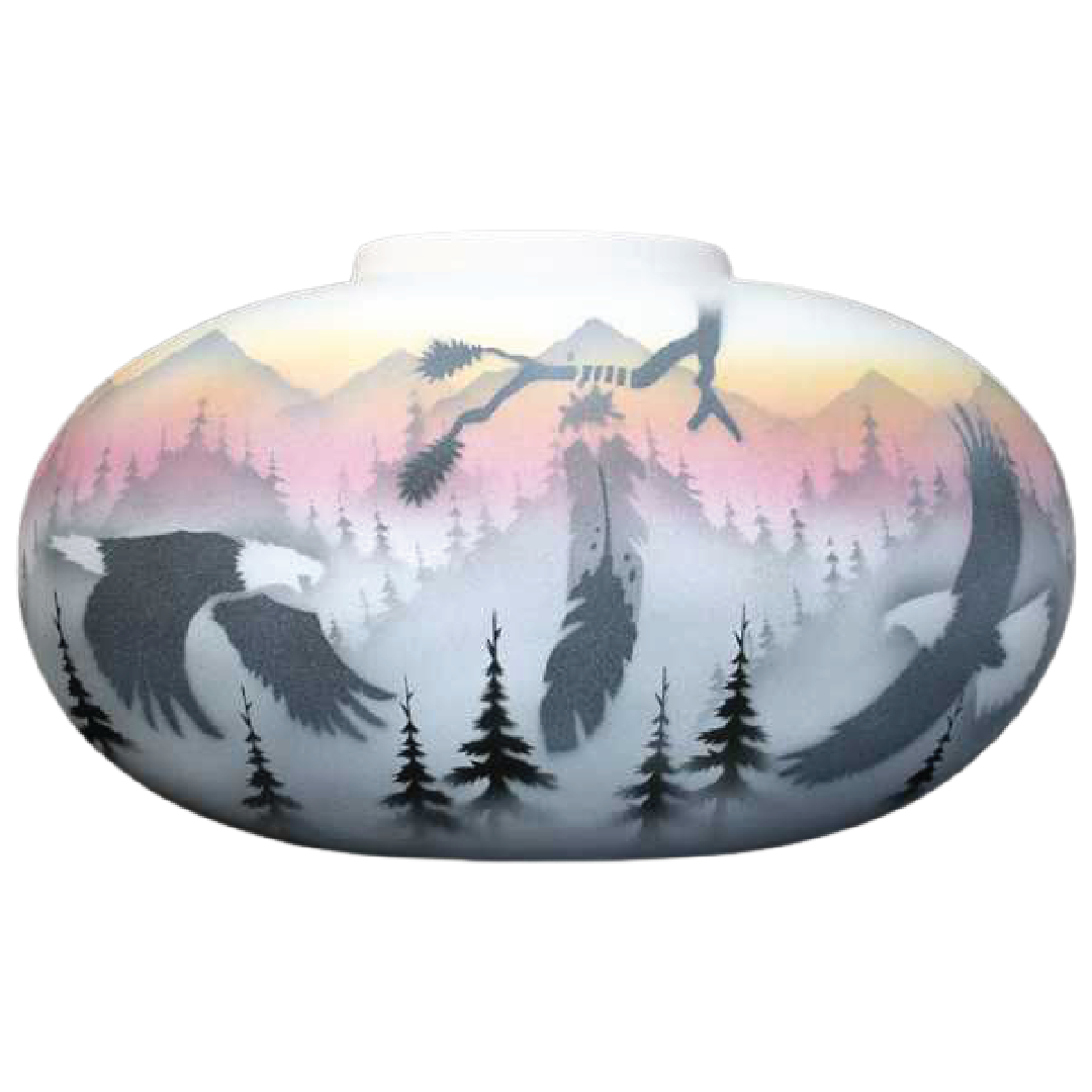 36142 Sacred Messenger 16 1/2 x 10 1/2 Pillow Vase